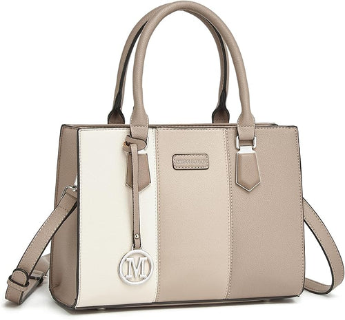 Miss Lulu Elegant Color Block Tote Bag