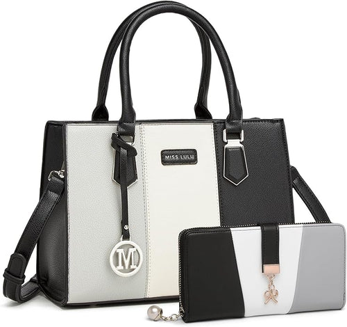 Miss Lulu Handbag & Wallet Set